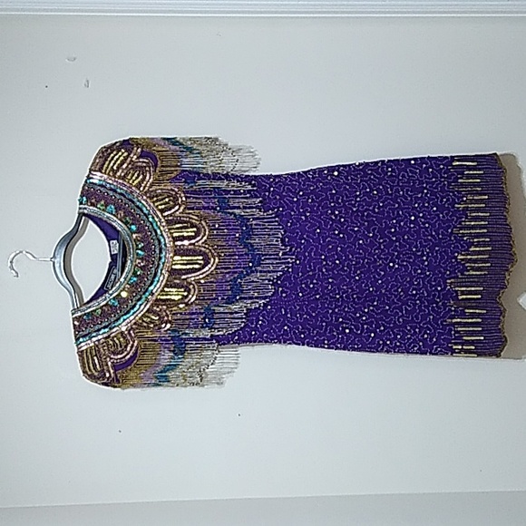 Jagswear Dresses & Skirts - Jagswear Vintage Fringe Beaded Dress